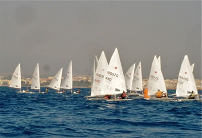 Campionat de Catalunya de Laser 4.7 a Cambrils - Carles Morató i Gorka Arajol - Octubre 2011