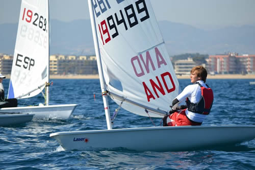 Carles Morató a la Copa d'Espanya de Laser Radial – C.N.Salou – Març 2012