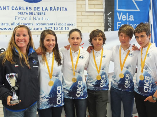 Campions del Campionat de Catalunya d'Optimist per equips – Abril 2013