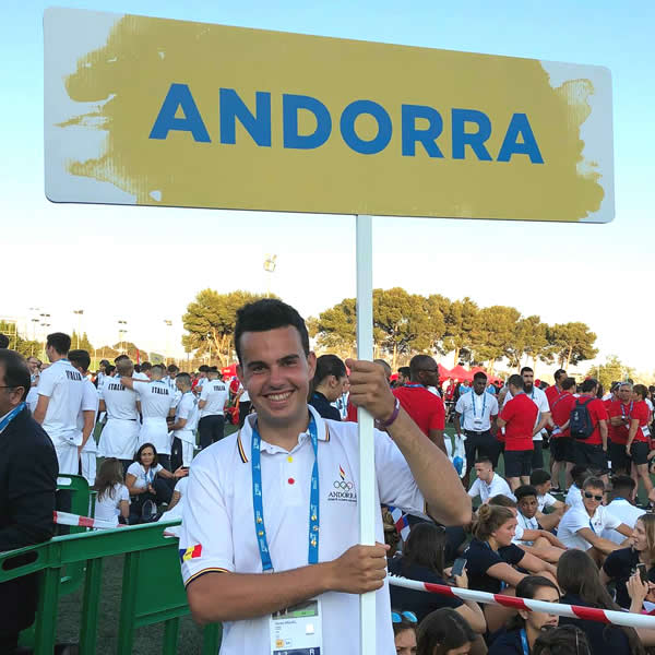 Gorka Arajol a la inauguració dels Jocs Mediterranis de Tarragona 2018