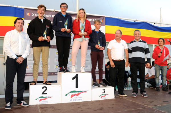 Podi de la classe Laser Radial al Gran Premi Principat d'Andorra 2018