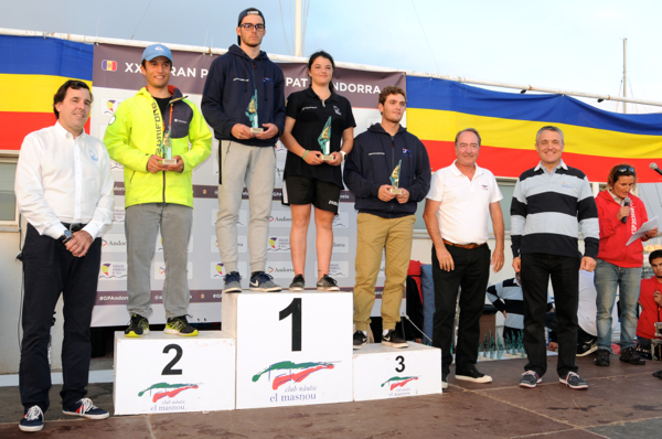 Podi de la classe Laser 4.7 al Gran Premi Principat d'Andorra 2018