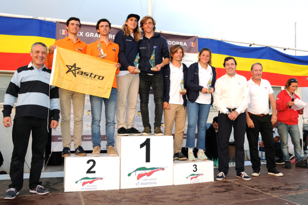 Podi de la classe 420 al Gran Premi Principat d'Andorra 2018