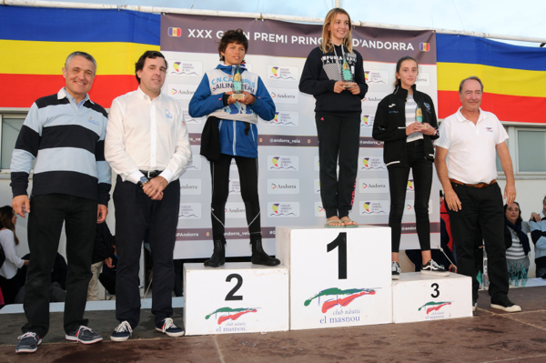 Podi del Grup 2 Categoria B d'Optimist al XXX Gran Premi Principat d'Andorra