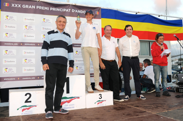 Podi del Grup 1 Categoria A d'Optimist al XXX Gran Premi Principat d'Andorra